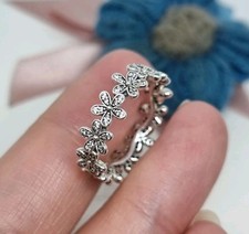 NEW Genuine Pandora Silver Daisy Flower Ring  Size 54 ?  S925 ALE 