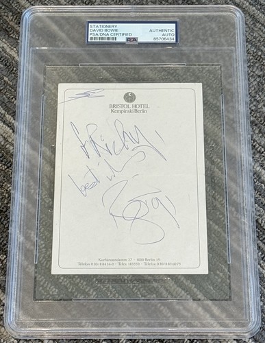 David bowie signed autograph - david,