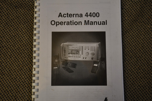 Acterna wavetek 4400 operating - acterna/wavetek,