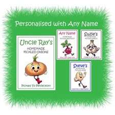 26 Personalised Jar Labels for Pickled onion, garlic, beetroot or Pickled eggs
