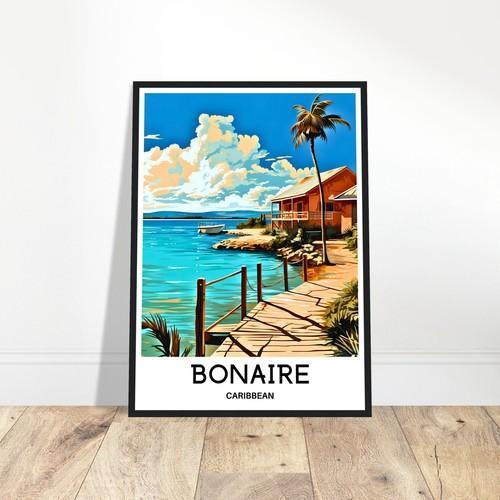 Bonaire travel print - travel,