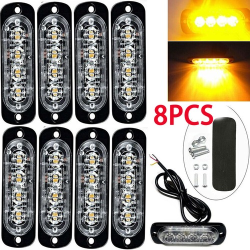 8pcs led amber recovery - 8pcs,