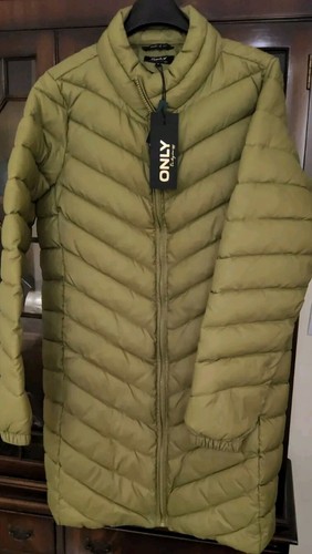 Only womens green quilted mid - only,