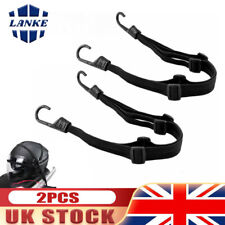 2PCS Adjustable Motorcycle Luggage Cargo Tie Down Bungee Strap Cord with Hooks