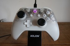 Microsoft Xbox One S Wireless Controller Phantom White W/ CUSTOM PURPLE LED