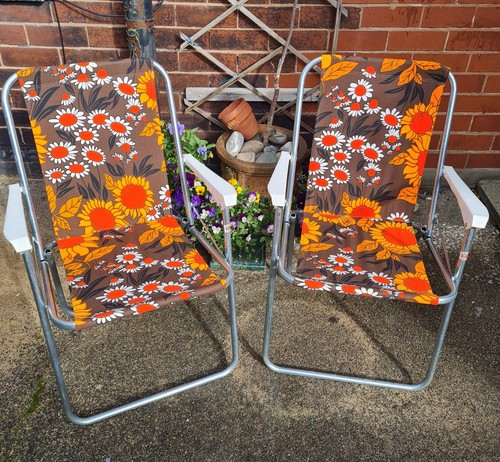Pair vintage retro 1970 s - of,