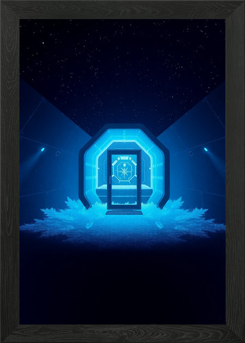 Cryo sleep chamber glowing - cryo-sleep,