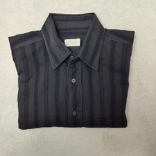Brioni Shirt Mens Large Gray