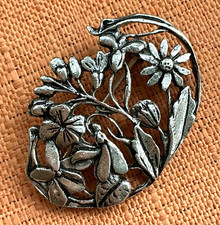 Vintage MASJ Pewter Flower