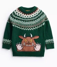 TU Boys Green Knitted Gruffalo