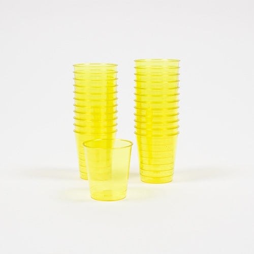 Yellow neon reusable - yellow, plastic