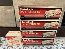 4 x Twinlock No.41 Staplers