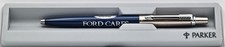 Vintage Blue Parker Jotter Ballpoint Pen With Ford Cares Logo From 1990 in Case