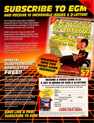 Egm magazine beavis - ad,