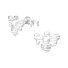 925 Sterling Silver Bee Stud Earrings (Design 3)