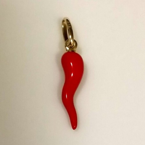 9ct gold italian horn - horn, of
