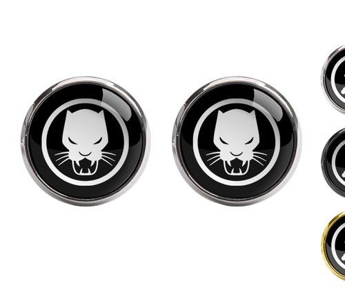 Black panther symbol cufflink - symbol,