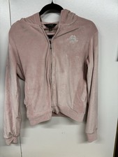 Lipsy pink velour zip up