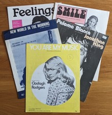 Vintage 70's sheet music