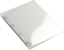 A4 Size Transparent 16 mm 4 Ring Binder — Refillable Paper Folder for School