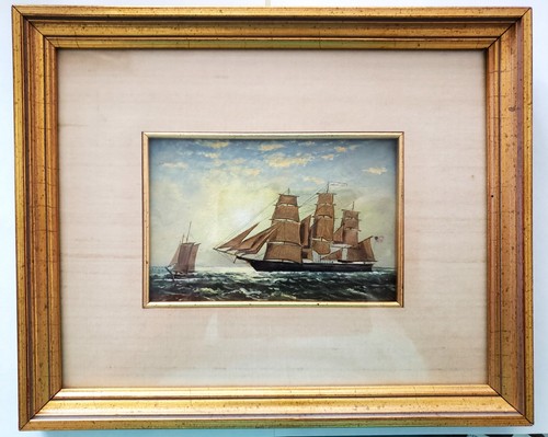 Original oil painting clipper - oil,