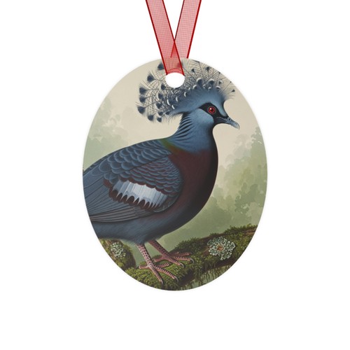 Victoria crowned pigeon metal - victoria,