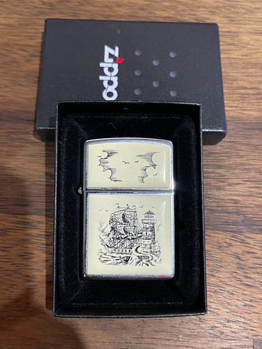 Zippo scrimshaw lighthouse - zippo,