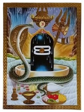 Gold Foil Embossed Hindu God