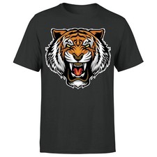 Tiger Head Cool   Tee Top