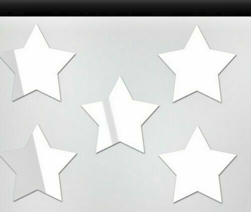 Star shaped mirror - star, perspex