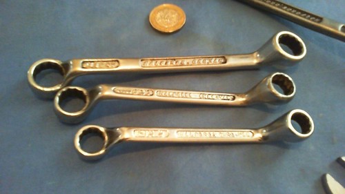 Vintage halfords spanners - halfords,