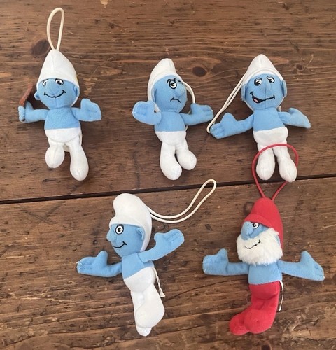 Mcdonald smurfs toys - 5x,