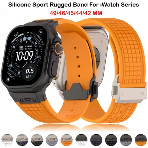 Silicone sport rugged iwatch - silicone,