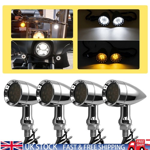 Chrome motorcycle indicators - motorcycle,