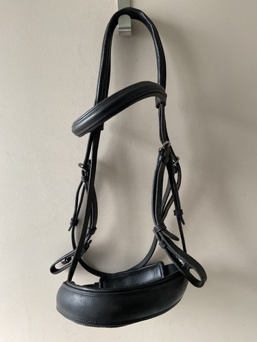 Black leather cob - cob, size