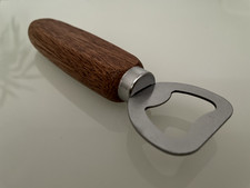 Dark Solid Blank Wooden Handle Bottle Opener Laser Engraving Beer Opener Kit