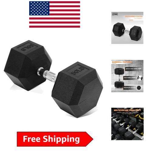 Durable 50lb rubber hex - 50lb,