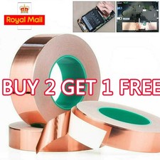 20m Copper Tape - Self Adhesive Slug Repellent For Guitar, Snail & EMI Foil