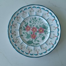 Spanish floral wall plate 9"