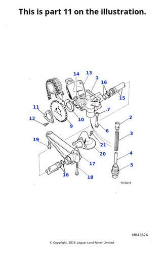 Jaguar genuine tab washer - jaguar,