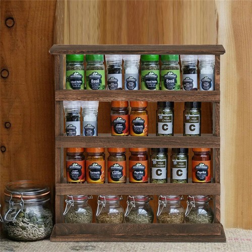 Multi tier wooden - spice, rack
