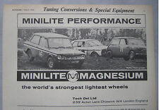 1968 Minilite Magnesium wheels Original advert No.1