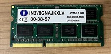 Integral IN3V8GNAJKXLV  8GB DDR3L 1600MHz SODIMM Laptop RAM
