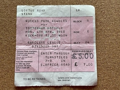 1987 queens park rangers v - 1987/88,