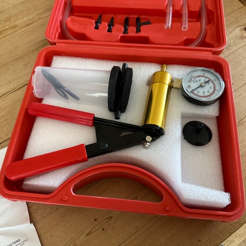 Hand vacuum pump held - hand,