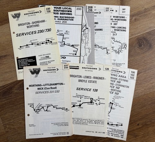 Southdown bus timetable - bus,