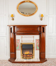 Antique C19th Solid Oak Fire
