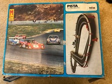 Racing car slot car track set Vintage 1960s Italian
