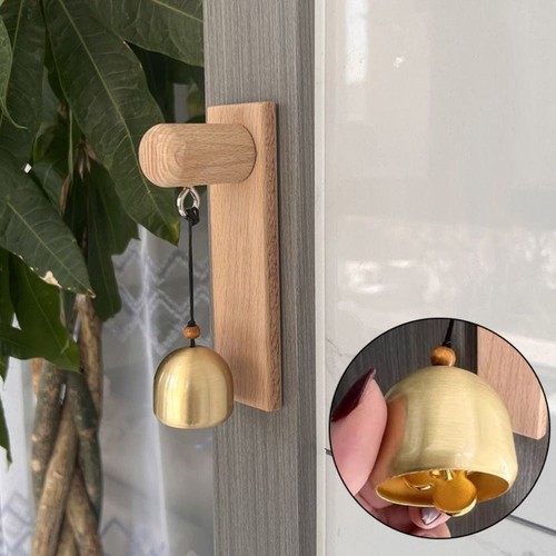 Wooden shopkeepers bell door - bell,
