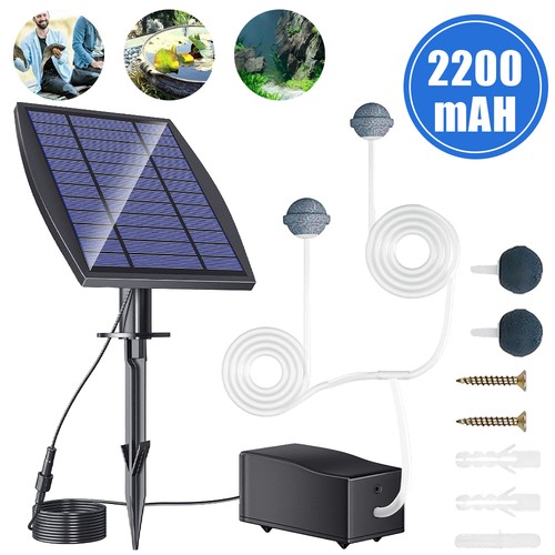 Solar powered oxygenator air - powered,